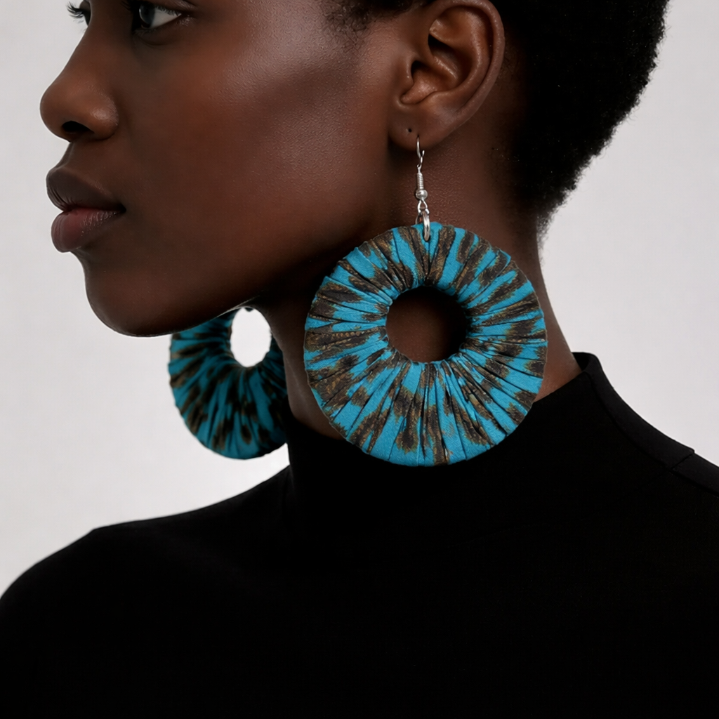 Kitenge Ear Rings